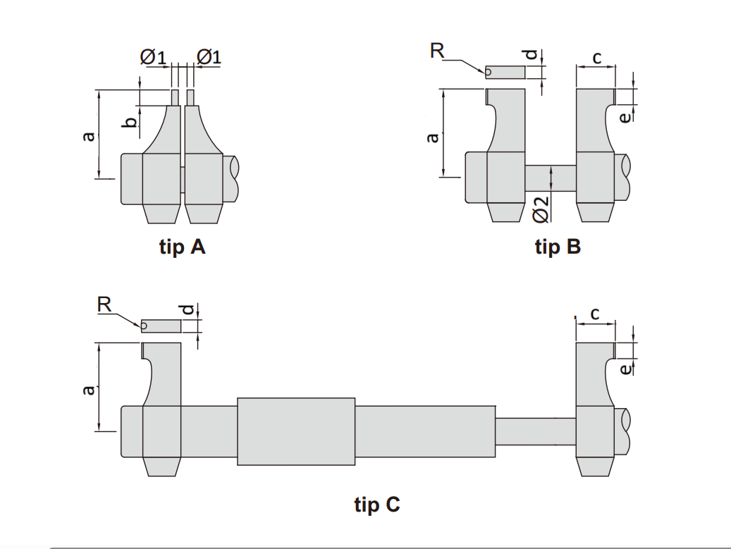 PLD 25-50 mm x 0.01 Ekonomik Tip İç Çap Mikrometre